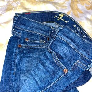 Seven for all mankind, blue, skinny, jeans